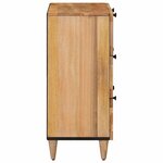 vidaXL Buffet Naturel 60 x 33 x 75 cm Bois de mangue massif