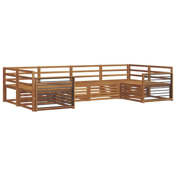 vidaXL Ensemble de canapés d'extérieur 6 pc Naturel