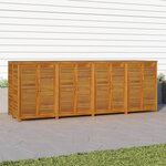 vidaXL Boîte de rangement de jardin 280x87x104 cm bois massif d'acacia