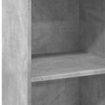 vidaXL Buffet haut gris béton 50x41x124 cm bois d'ingénierie