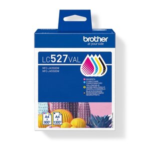 Cartouches d'encre d'origine Brother LC527VAL (4 packs) (noir/c/magenta/jaune) - LC527VAL