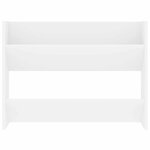 vidaXL Armoires à chaussures murales 2 Pièces Blanc 80x18x60 cm Aggloméré