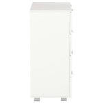 vidaXL Buffet Blanc brillant 60x35x80 cm Bois d'ingénierie