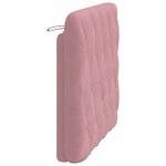 vidaXL Coussin de tête de lit rose 100 cm velours