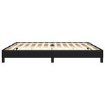 vidaXL Cadre de lit sans matelas noir 200x200 cm tissu