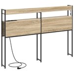 vidaXL Tête de lit avec étagère Chêne sonoma 120 cm Bois d'ingénierie