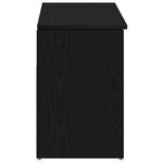 vidaXL Banc à chaussures chêne noir 102x30 5x45 cm bois d'ingénierie