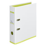 Classeur à levier plastifié oxford my colour blanc intérieur couleurs assorties - dos 8 cm - lot de 10