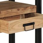 vidaXL Table console Marron 90 x 33 x 75 cm Bois d'acacia massif