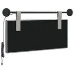 vidaXL Tête de lit suspendue Gris nuage Tissu