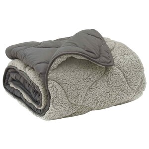 vidaXL Duvet d'hiver 220 x 240 cm Hiver Gris clair Respirant