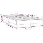 vidaXL Cadre de lit Gris clair 120x200 cm Velours
