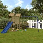 vidaXL Aire de jeux d'extérieur bois de pin imprégné