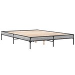 vidaXL Cadre de lit sans matelas sonoma gris 160x200 cm