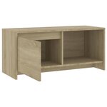 vidaXL Meuble TV Chêne sonoma 90x35x40 cm Bois d'ingénierie