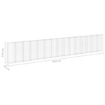 vidaXL Mur en gabion avec couvercles Acier galvanisé 900x30x150 cm