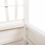 vidaXL Jardinière avec treillis blanc 80x36x140 cm PP