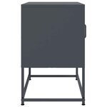 vidaXL Meuble TV anthracite 68x39x60 5 cm acier