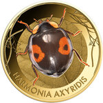 Monnaie WONDER WORLD OF LADYBIRDS Set 10x1/1000 Oz Or 3000 Francs Chad (PRÉCOMMANDE)