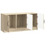 vidaXL Meuble TV Chêne Sonoma 99 x 34 5 x 47 cm Bois d'ingénierie