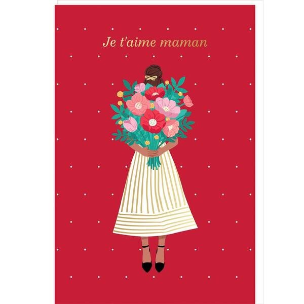 Carte Fête Des Mères "je T'aime Maman" - Draeger paris