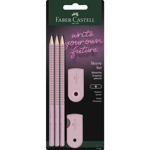 Kit d'écriture SLEEVE  rose FABER-CASTELL