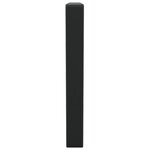 vidaXL Supports d'étagères pour lavabo 2 Pièces noir trapèze acier