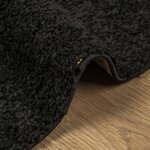 vidaXL Tapis shaggy PAMPLONA poils longs moderne noir 120x170 cm