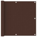 vidaXL Écran de balcon Marron 90x500 cm Tissu Oxford