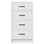 vidaXL Buffet avec tiroir Blanc 40 x 41 x 75 cm Bois d'ingénierie