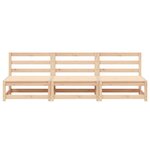vidaXL Canapés de jardin sans accoudoirs 3 Pièces bois de pin massif