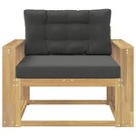 vidaXL Sofa de milieu extérieur Polyester Blanc