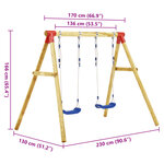 vidaXL Ensemble de balançoire 230x130x166 cm Bois de pin