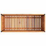vidaXL Jardinière 110x45x44 cm bois massif d'acacia et acier