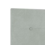 Tête de lit vidaXL capitonnée en velours gris clair de 160 cm