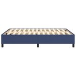 vidaXL Cadre de lit bleu 140x200 cm tissu