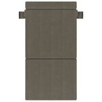 vidaXL Canapé-lit pliable Gris clair 70 x 72 x 60 cm Tissu