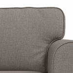 vidaXL Canapé 2 Pièces Taupe 175 x 82 x 80 cm tissu