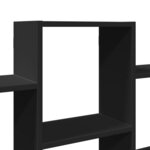 vidaXL Étagère murale noir 159x18x66 cm bois d'ingénierie