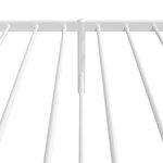 vidaXL Cadre de lit métal sans matelas et tête de lit blanc 100x190 cm