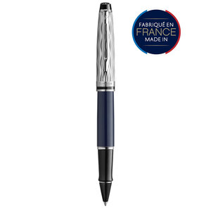 Waterman expert l'essence du bleu stylo roller  bleu  recharge noire pointe fine  coffret cadeau