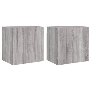 vidaXL Meubles TV muraux 2Pièces sonoma gris 40 5x30x40cm bois ingénierie