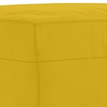 vidaXL Ensemble de canapés 3 Pièces avec coussins Jaune Velours
