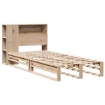 vidaXL Lit bibliothèque sans matelas 100x200 cm bois massif