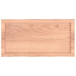 vidaXL Étagère murale marron clair bois chêne massif traité