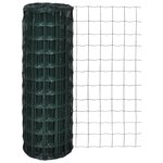 vidaXL Clôture euro Acier 10 x 0 8 m Vert