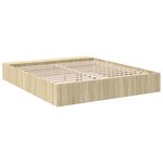 vidaXL Cadre de lit sans matelas chêne sonoma 200x200 cm