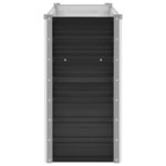 vidaXL Lit surélevé de jardin Anthracite 160x40x77 cm Acier galvanisé