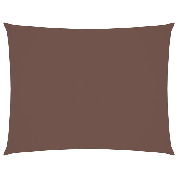 vidaXL Voile de parasol tissu oxford rectangulaire 4x5 m marron