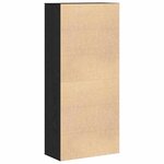 vidaXL Haut de Mobilier Chêne noir 80 x 39 x 178 cm Bois d'ingénierie